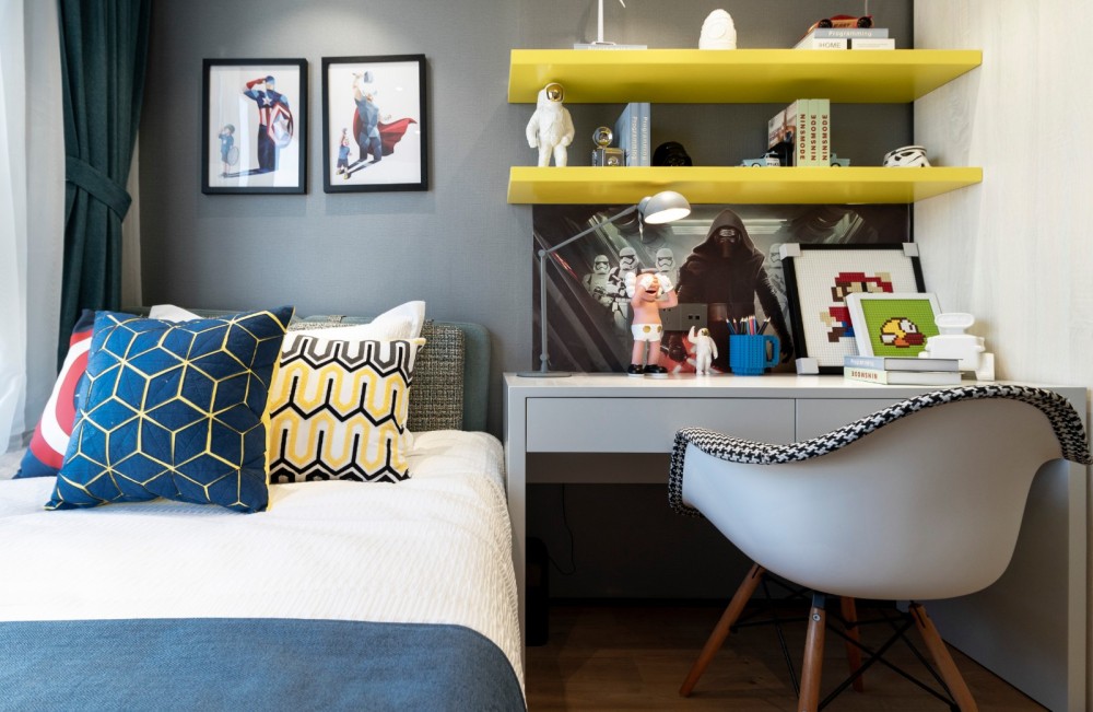 现代简约风格室内设计家装案例-儿童房书桌 现代简约风格室内设计家装案例-儿童房书桌